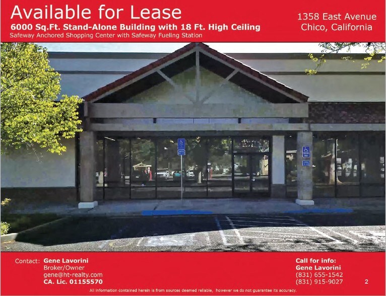 More Photos Of 1358 East Ave, Chico Freestanding For Lease