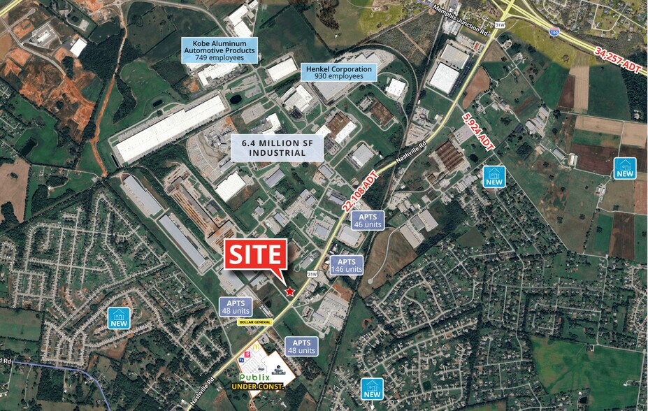 More Photos Of Nashville Rd. Logistics Ct., Bowling Green Land For Sale