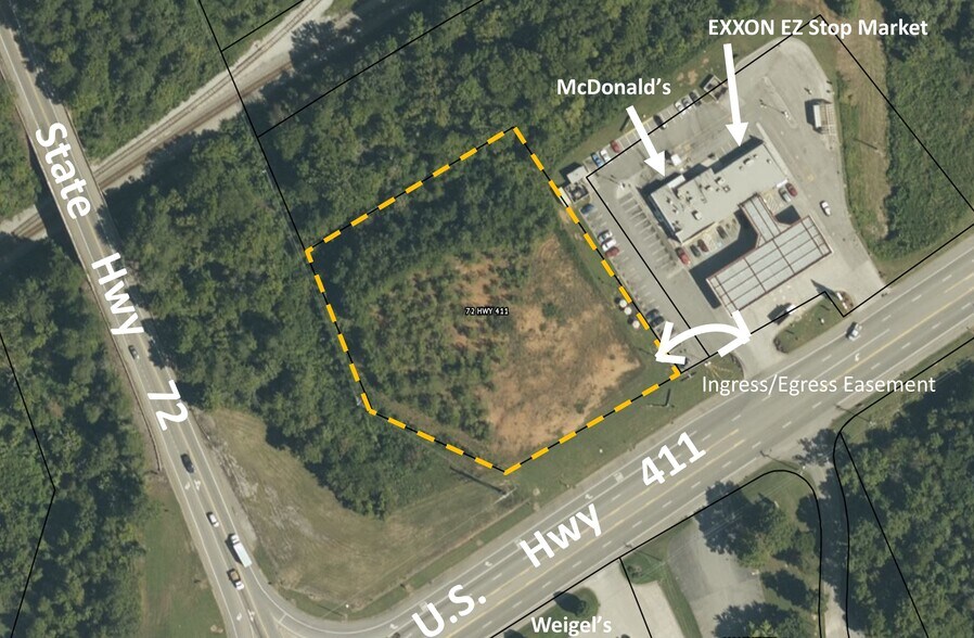 More Photos Of U.S. Hwy 411 & Hwy 72 @ Hwy 72, Vonore Land For Sale