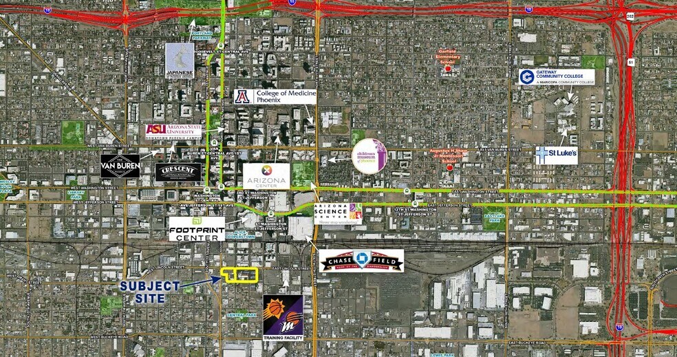 More Photos Of 1st St & Grant St, Phoenix Land For Lease