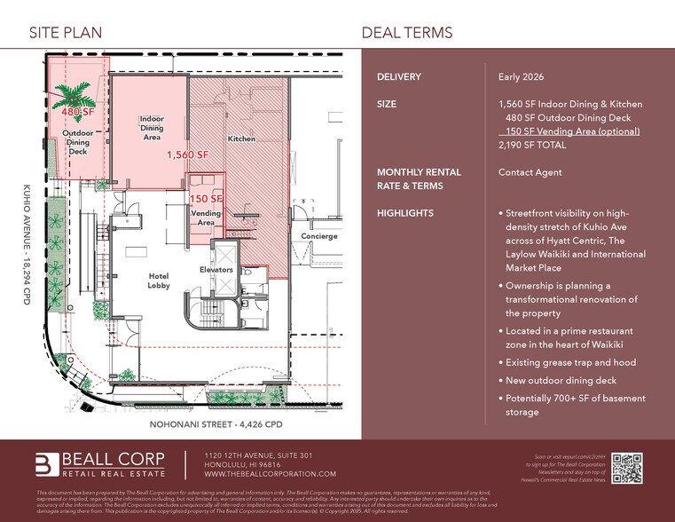More Photos Of 2280 Kuhio Ave, Honolulu Hotel For Lease