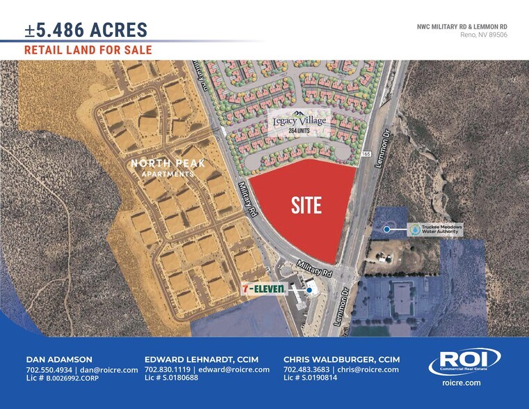 Primary Photo Of 8125 Lemmon Dr, Reno Land For Sale