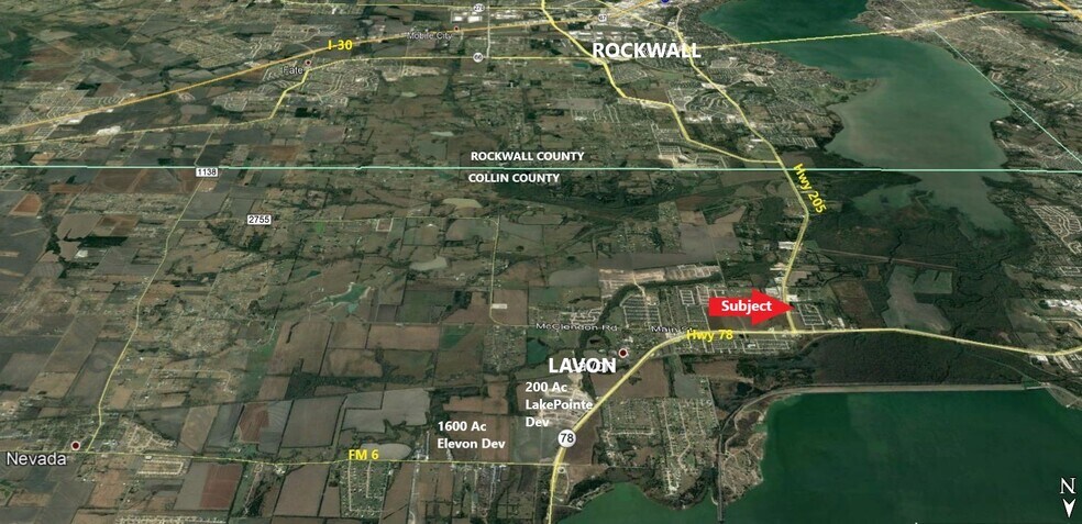 More Photos Of NWC Hwy 205 and Endeavour Boulevard, Lavon Land For Sale
