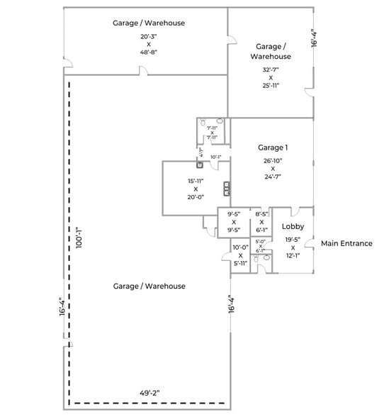 More Photos Of 129 W McCart St, Krum Flex For Lease