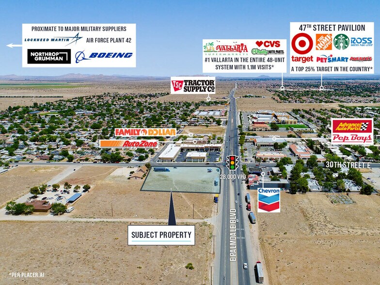 More Photos Of E Palmdale @ 30th St E Blvd, Palmdale Land For Lease