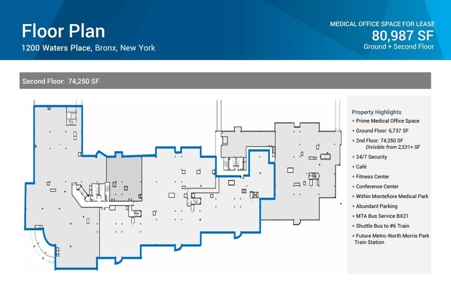 More Photos Of 1200 Waters Pl, Bronx Medical For Lease