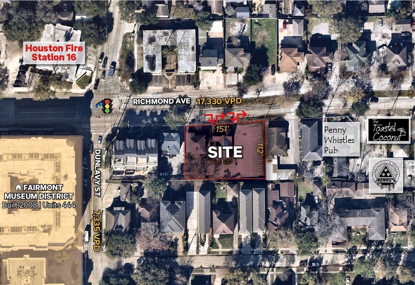 More Photos Of 1643-1647 Richmond Avenue, Houston Land For Sale