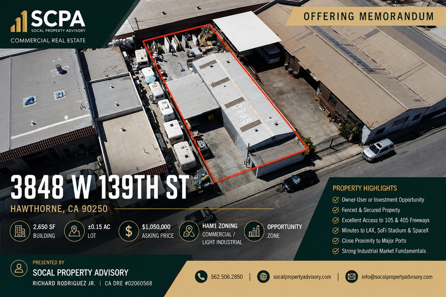 Primary Photo Of 3848 W 139th St, Hawthorne Manufacturing For Sale