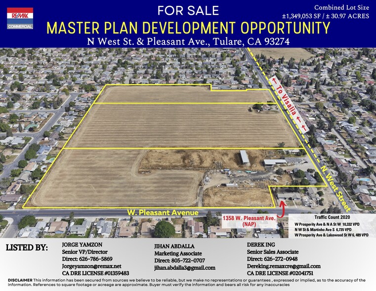 Primary Photo Of 907 N West St, Tulare Land For Sale