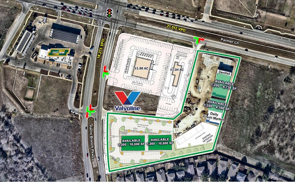 More Photos Of SEC of Parmer & Harris Branch, Manor General Retail For Lease