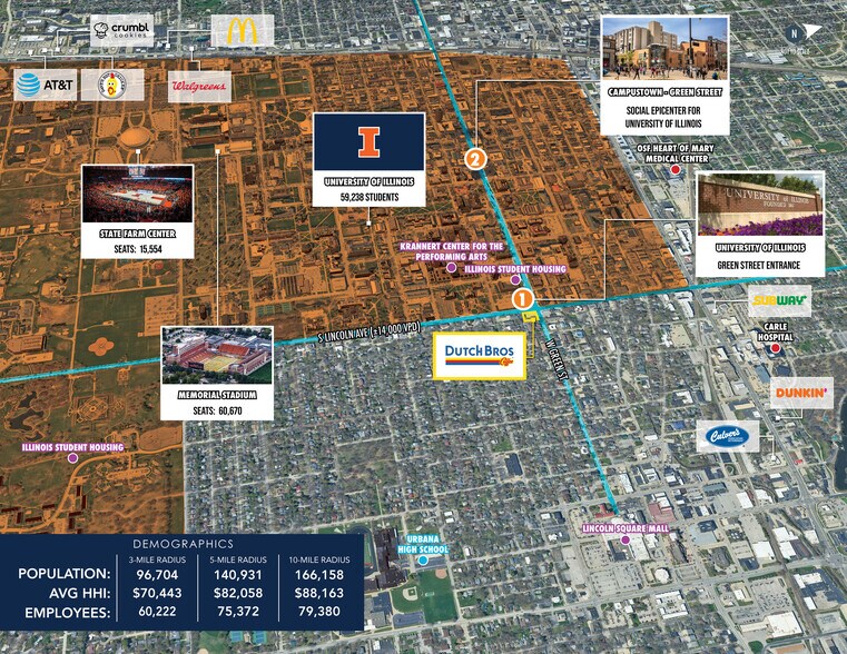 More Photos Of 809 W Green St, Urbana Fast Food For Sale