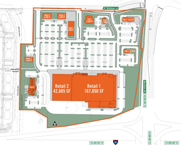More Photos Of I-84 & Meridian Rd, Meridian Unknown For Lease