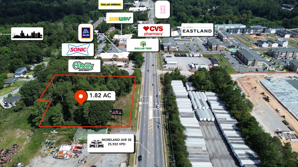 Primary Photo Of 1561-1565 Moreland Ave, Atlanta Land For Sale