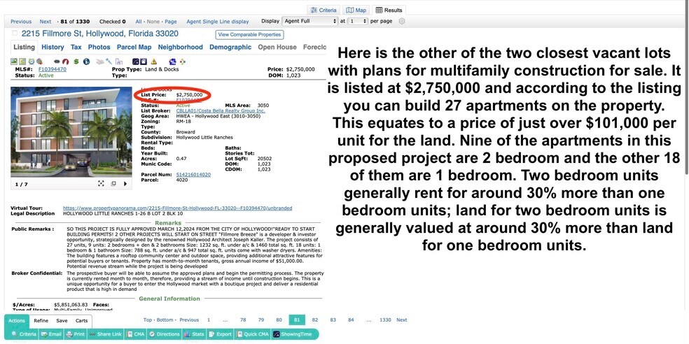 More Photos Of 2531 Pierce St, Hollywood Land For Sale