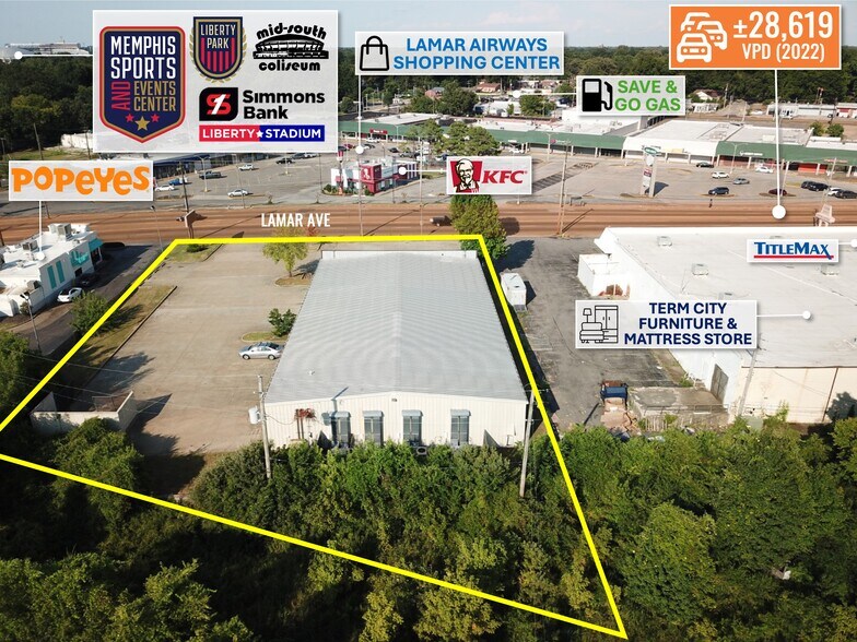 More Photos Of 2245 Lamar Ave, Memphis Freestanding For Sale