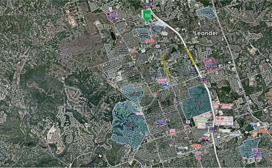 More Photos Of San Gabriel Pkwy & US-183, Leander Unknown For Lease