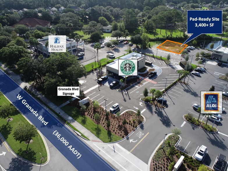 Primary Photo Of 1250 W Granada Blvd, Ormond Beach Land For Sale