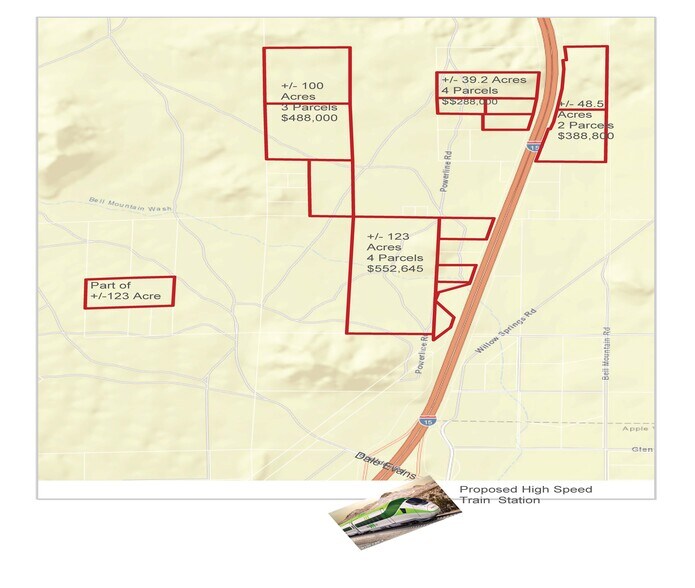Willow Springs & 15 Freeway, Apple Valley, CA 92307 Land For Sale