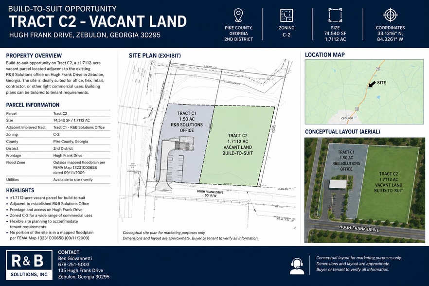 Primary Photo Of Hugh Frank Drive, Zebulon Land For Lease