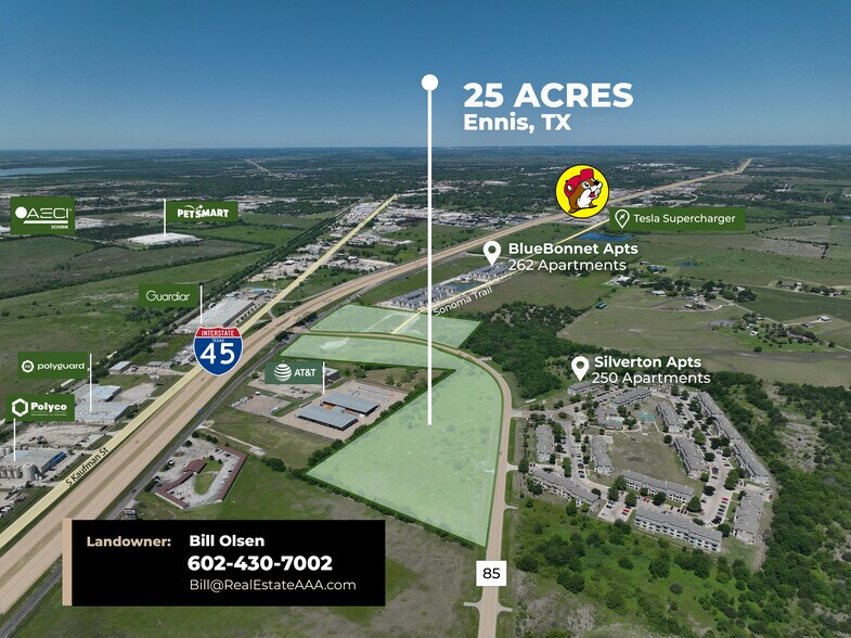 More Photos Of IH 45 & FM 85, Ennis Land For Sale