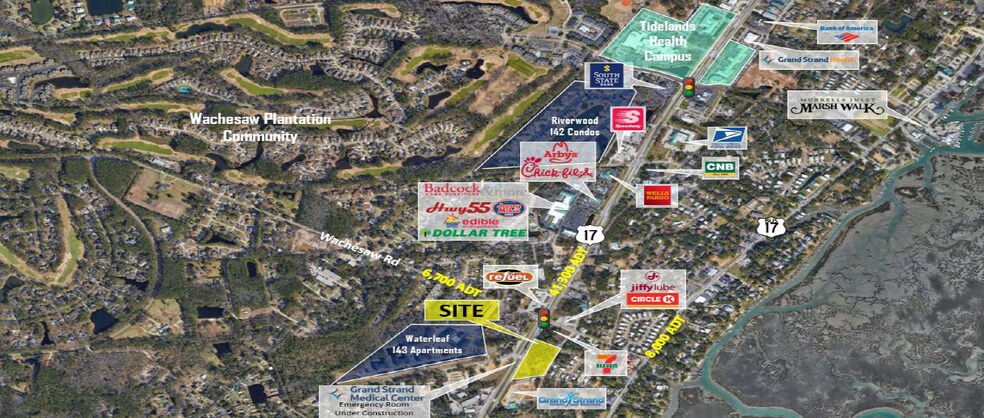 Primary Photo Of Hwy 17 & Wachesaw Rd, Murrells Inlet Land For Sale