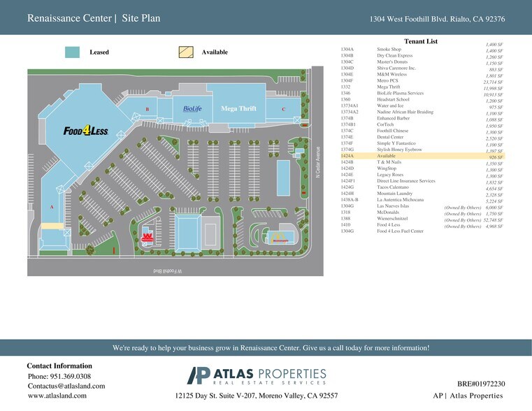 More Photos Of 1304-1438 W Foothill Blvd, Rialto Unknown For Lease