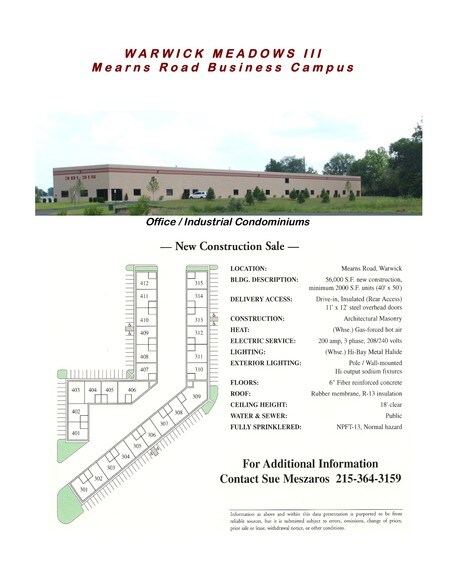 More Photos Of 401-406 Camars Dr, Warminster Warehouse For Sale