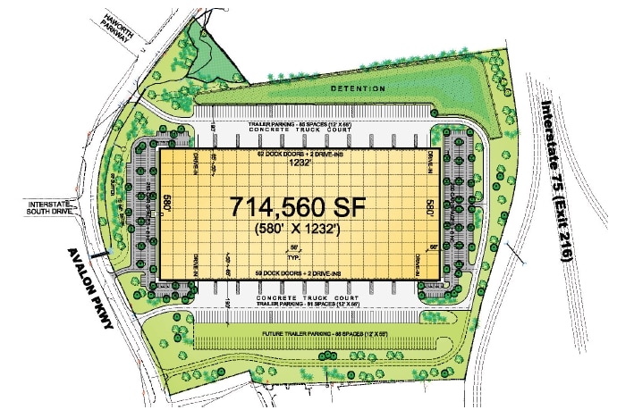 More Photos Of 2085 Avalon Pky, McDonough Distribution For Lease