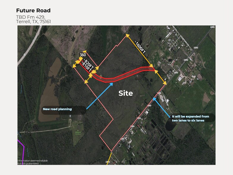More Photos Of Fm Rd 429, Terrell Land For Sale