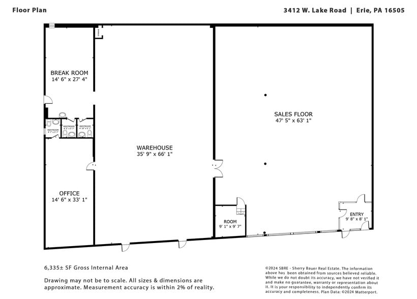 More Photos Of 3412 W Lake Rd, Erie Freestanding For Lease