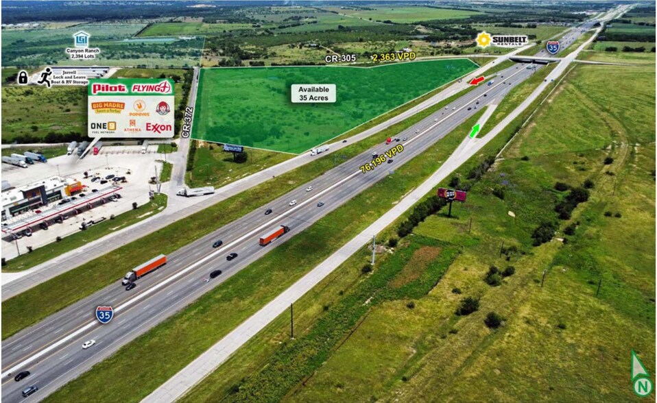 More Photos Of SWC I-35 & CR 305, Jarrell Land For Sale
