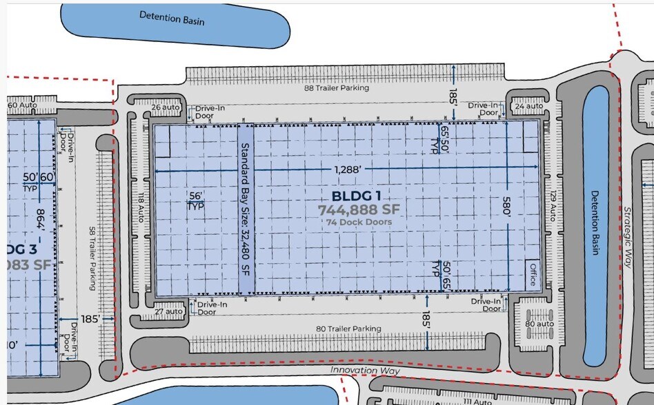 More Photos Of 500 Innovation Way, Richwood Distribution For Lease