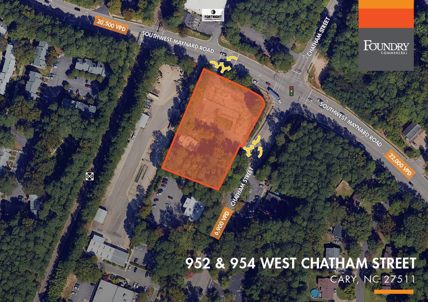 Primary Photo Of 952 W Chatham St, Cary Land For Lease