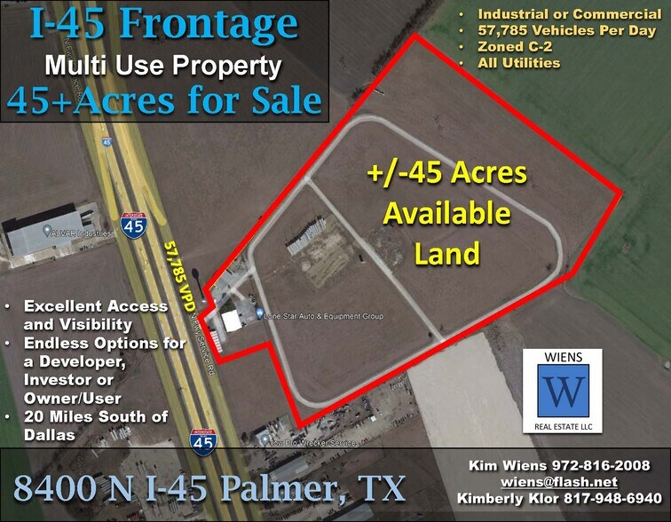Primary Photo Of 8400 I-45, Palmer Land For Sale