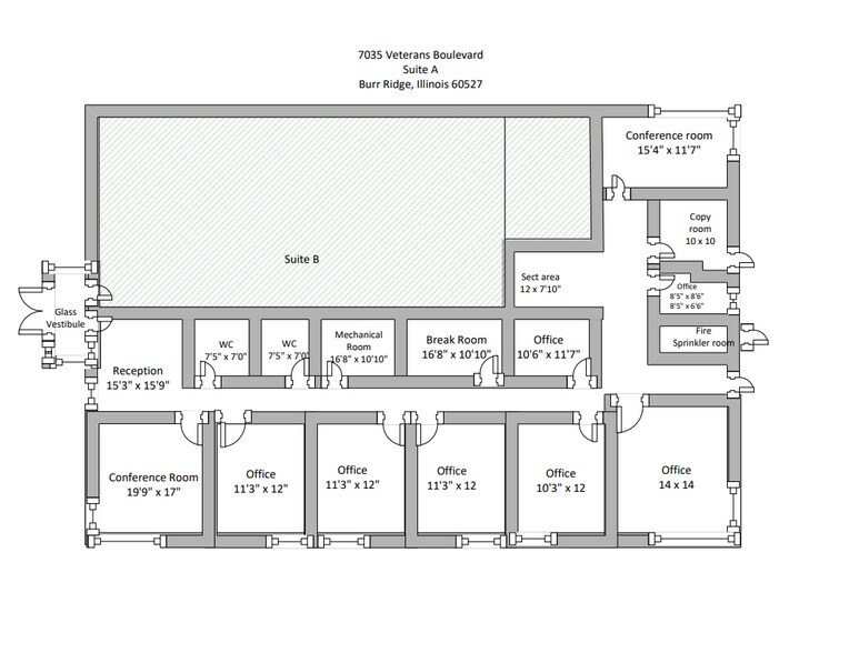 More Photos Of 7025-7035 Veterans Blvd, Burr Ridge Office For Sale