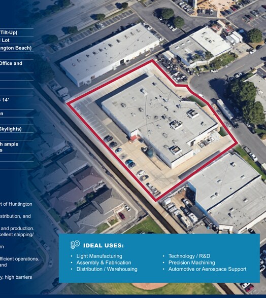 More Photos Of 16561-16571 Gemini Ln, Huntington Beach Manufacturing For Lease