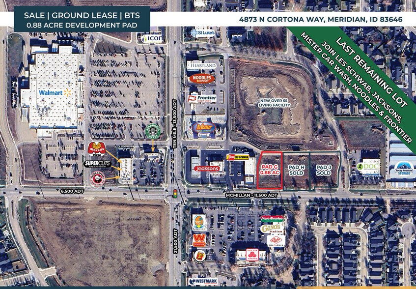 Primary Photo Of 4873 N Cortona Way, Meridian Land For Lease