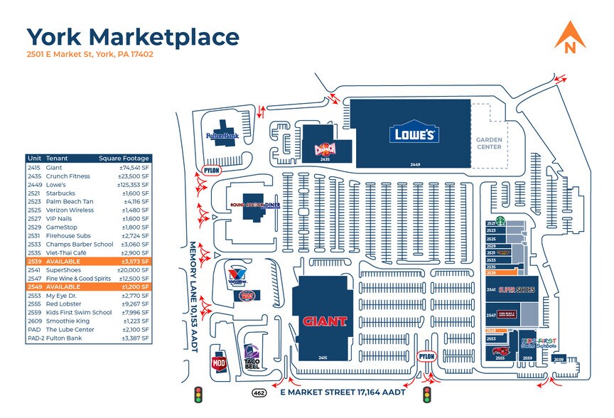 More Photos Of 2415-2555 E Market St, York Unknown For Lease