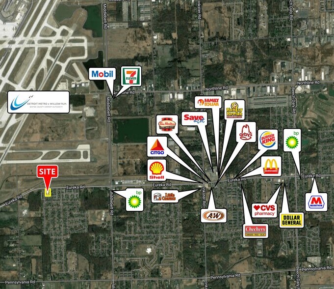 More Photos Of 30739-30797 Eureka Rd, Romulus Freestanding For Sale