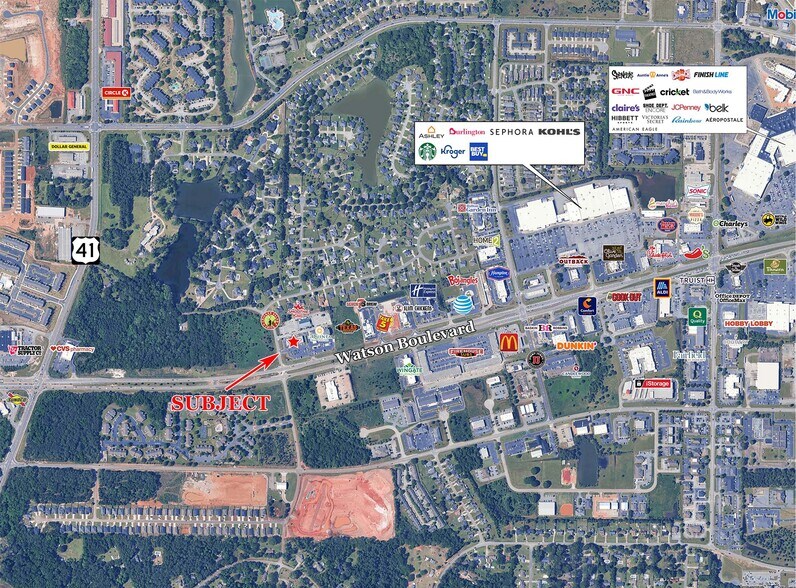 More Photos Of 4088 Watson Blvd, Warner Robins General Retail For Lease