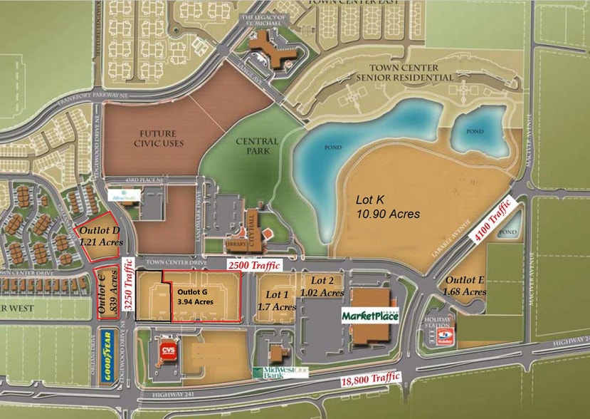 Primary Photo Of 0 Town Center Dr, Saint Michael Land For Sale