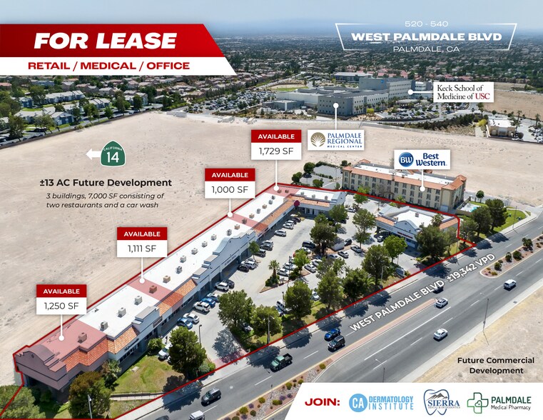 Primary Photo Of 520-540 W Palmdale Blvd, Palmdale Storefront For Lease