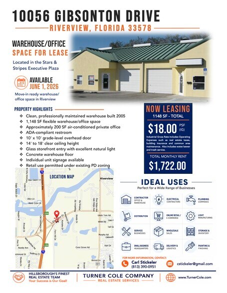 More Photos Of 10038-10060 Gibsonton Dr, Riverview Warehouse For Lease