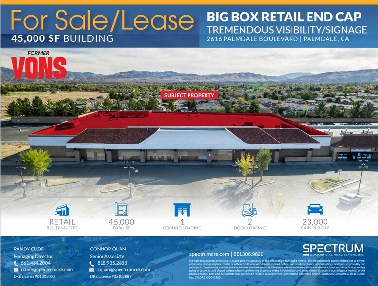More Photos Of 2616 E Palmdale Blvd, Palmdale General Retail For Sale