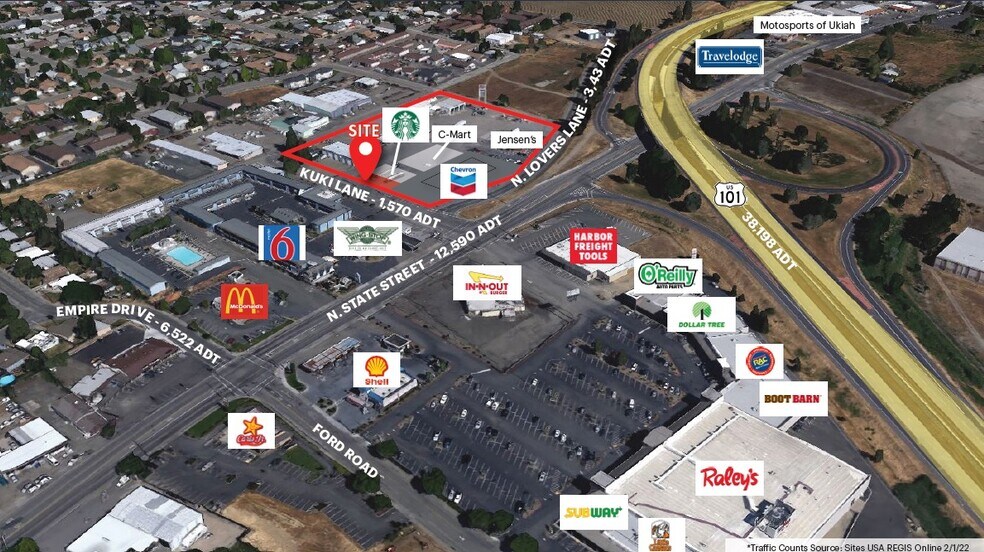 More Photos Of 1460 N Lovers Ln, Ukiah Convenience Store For Lease