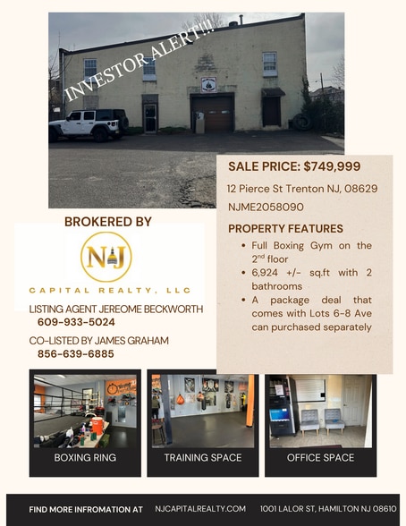 More Photos Of 12 Pierce Ave, Trenton Warehouse For Sale