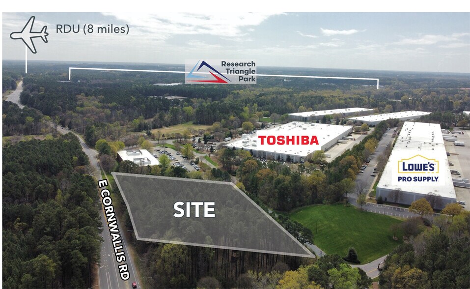 More Photos Of 2405-2419 E Cornwallis Rd, Durham Land For Lease