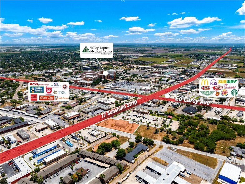More Photos Of 1802 S 77 Sunshine Strip, Harlingen Storefront Retail Office For Sale