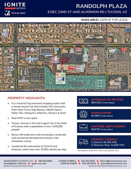 More Photos Of 4052-4186 E 22nd St, Tucson Unknown For Lease