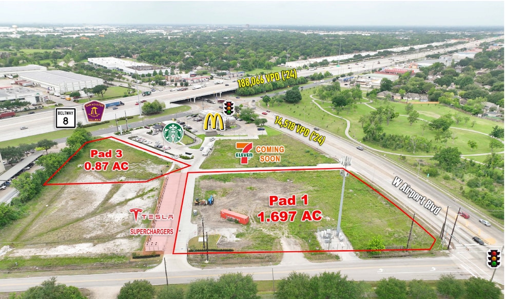 More Photos Of Beltway 8 & West Airport Blvd, Houston Land For Sale